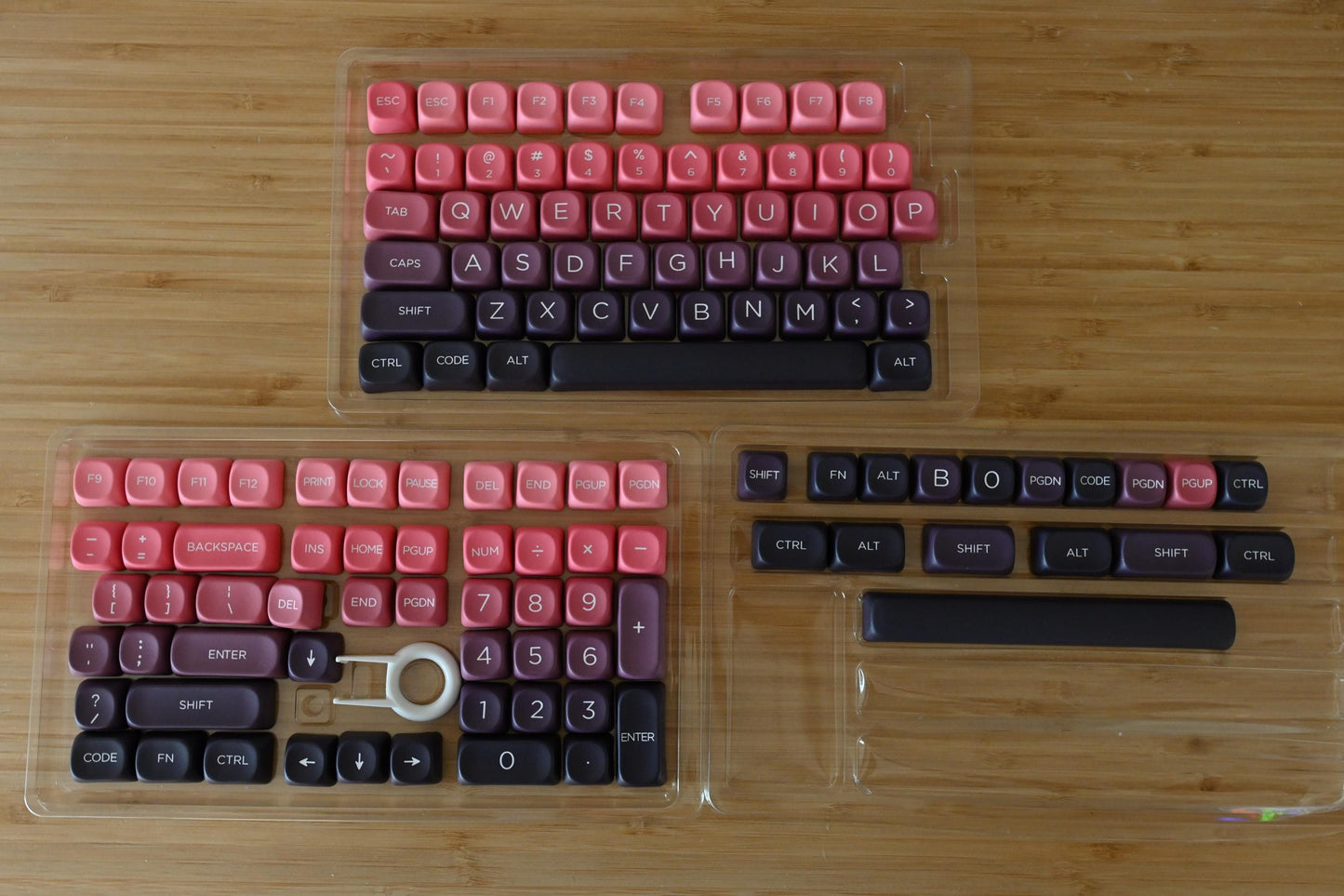 Red Purple Berry Mochi Dessert Keycap Set