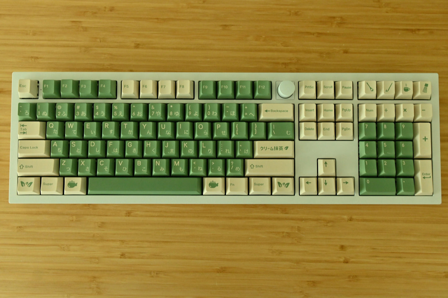 Matcha Japanese Green Tea Cafe Theme Keycap Set or Numpad