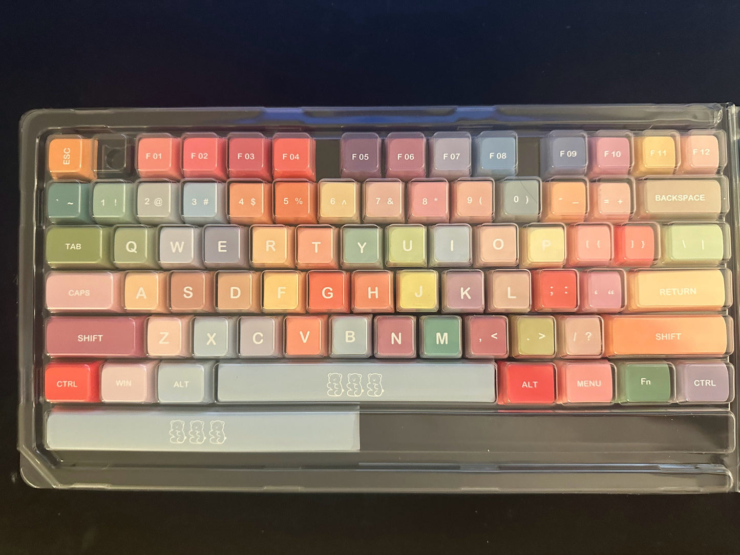 Cute Rainbow Candy Keycap Set