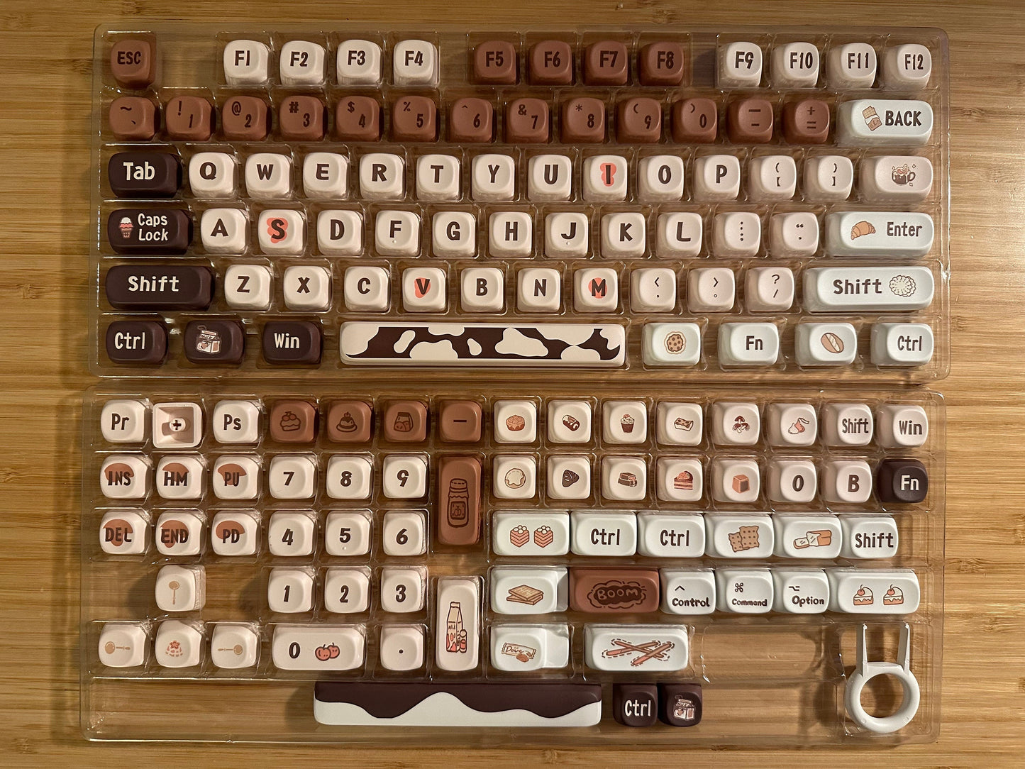 Cute Coffee Chocolate Cafe Keycap Set
