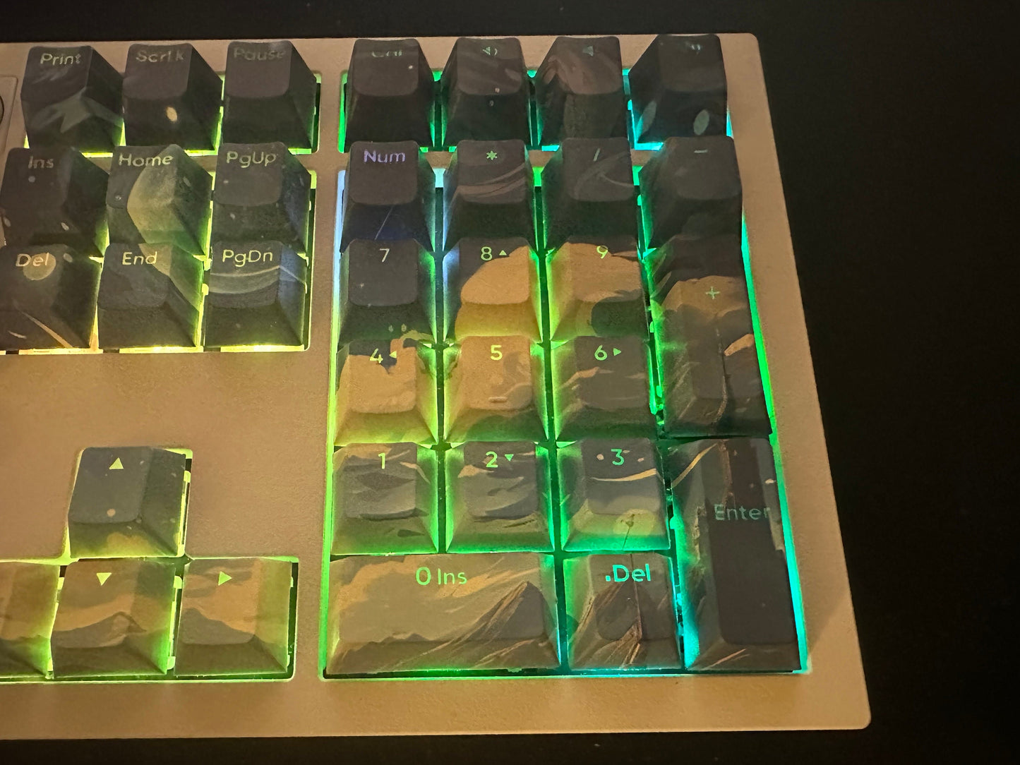 Backlit Space Night Sky Universe Theme Keycap Set