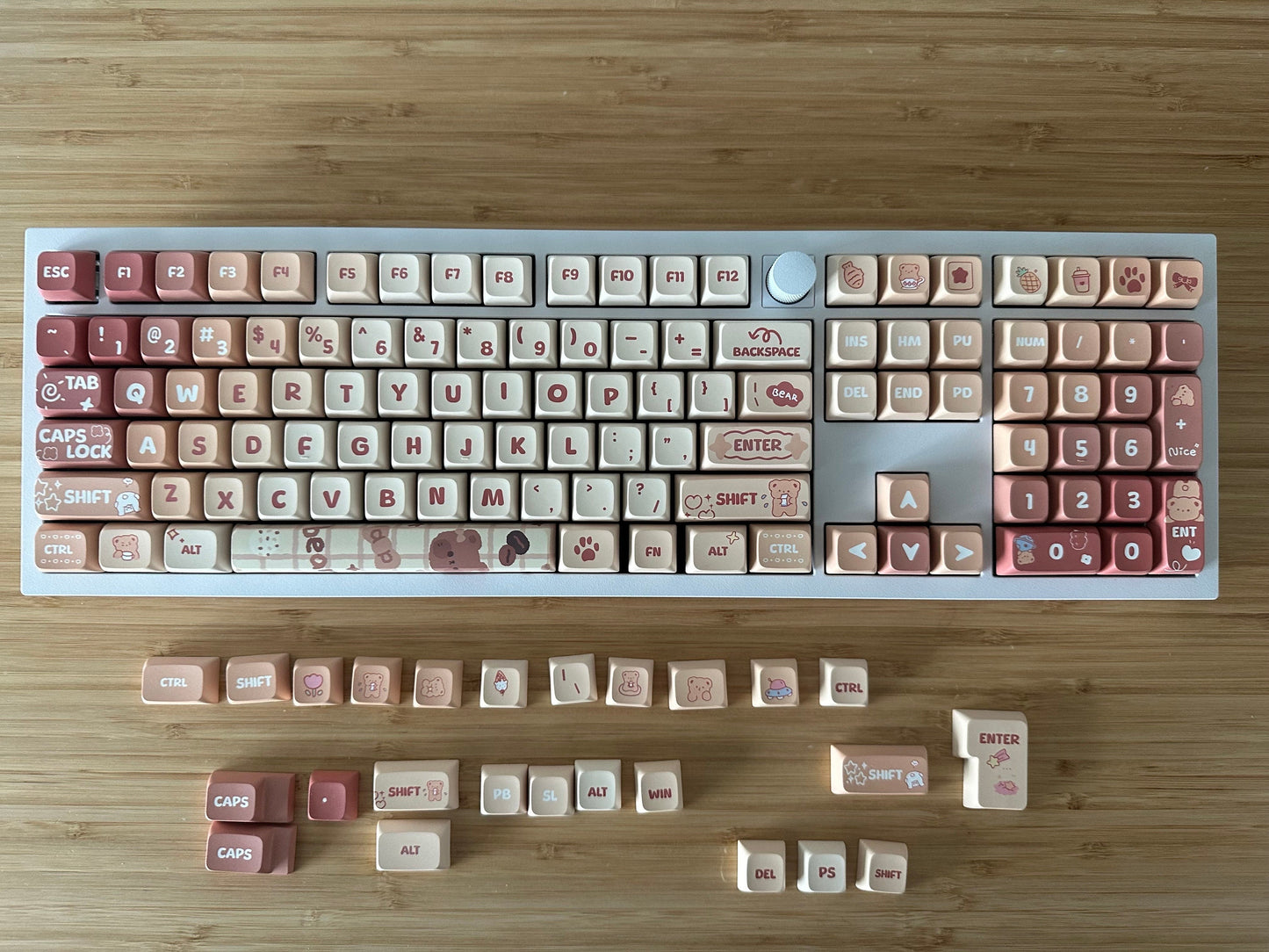 Candy Bear Cafe Theme Keycap Set