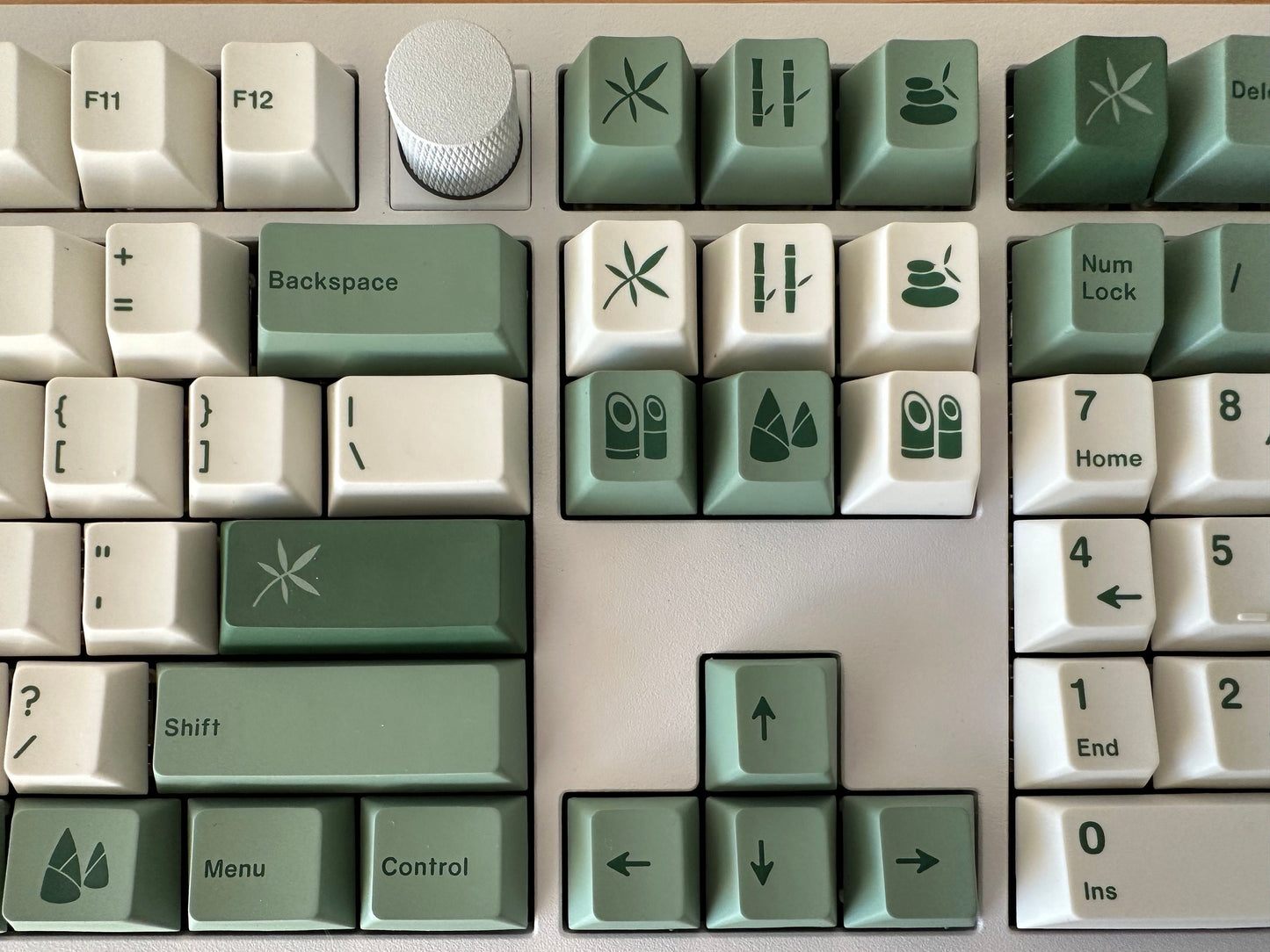 Green Bamboo Forest Theme Keycap Set