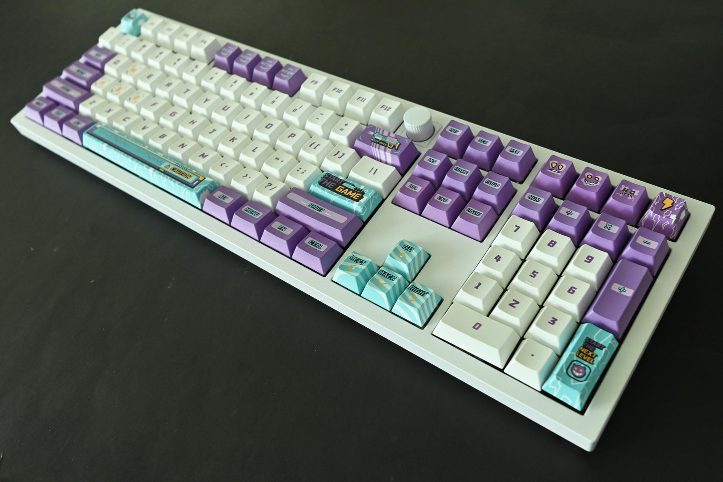 Purple Retro Arcade Game Keycap Set