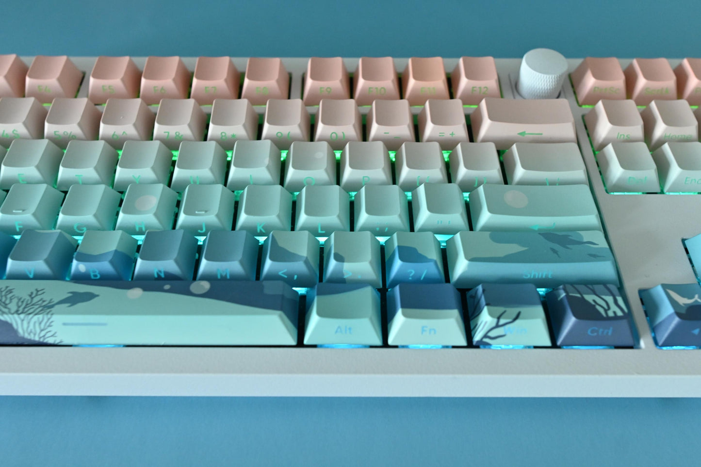Aqua Dream Deep Ocean Theme Keycap Set
