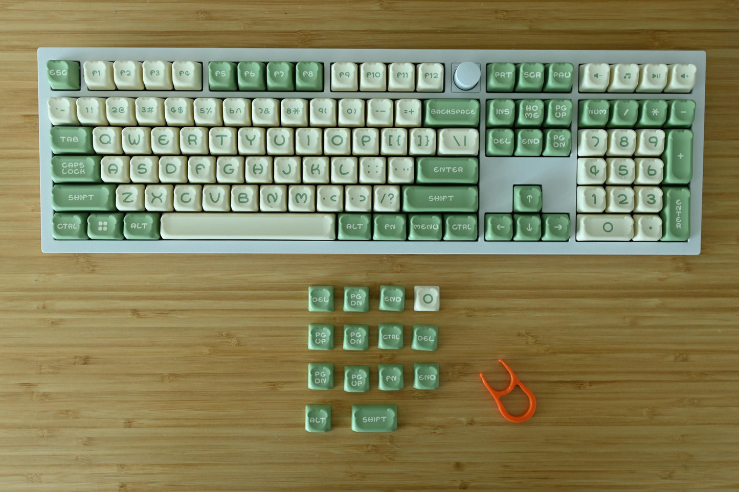 Cute Green Tea Matcha Theme Keycap Set