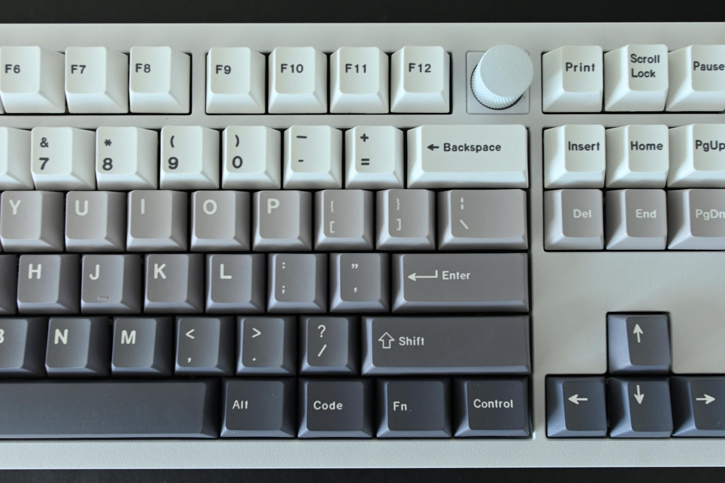 Gray Black White Gradient Keycap Set