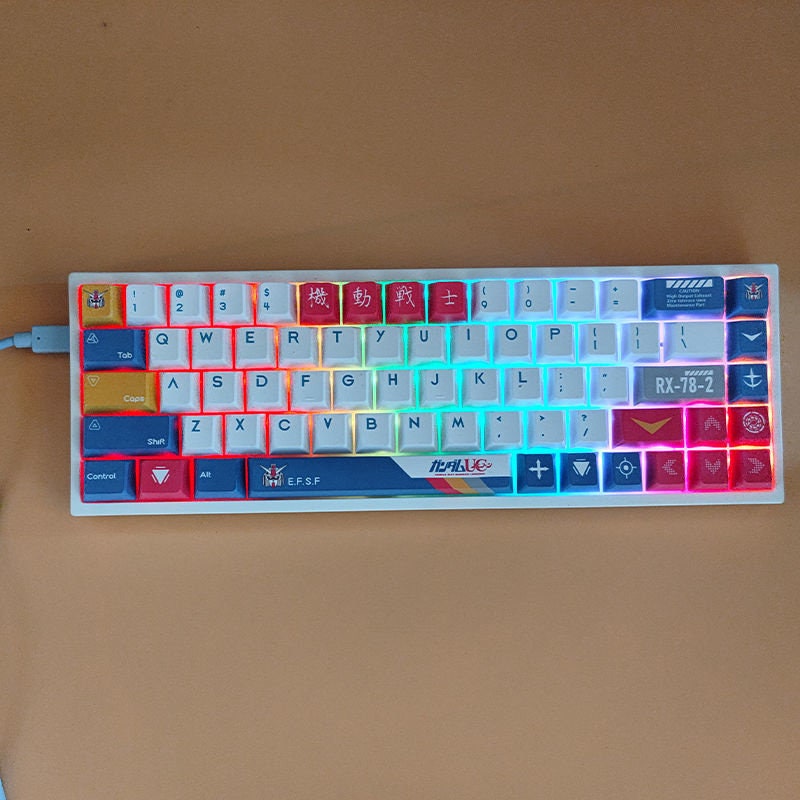 Mecha Robot Gundam Anime Keycap Set