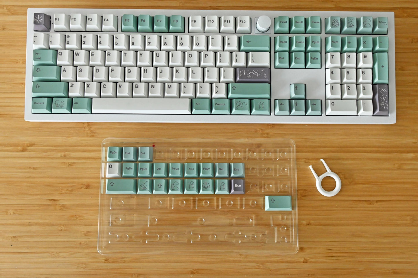 Green Mountain Valley Theme Keycap Set