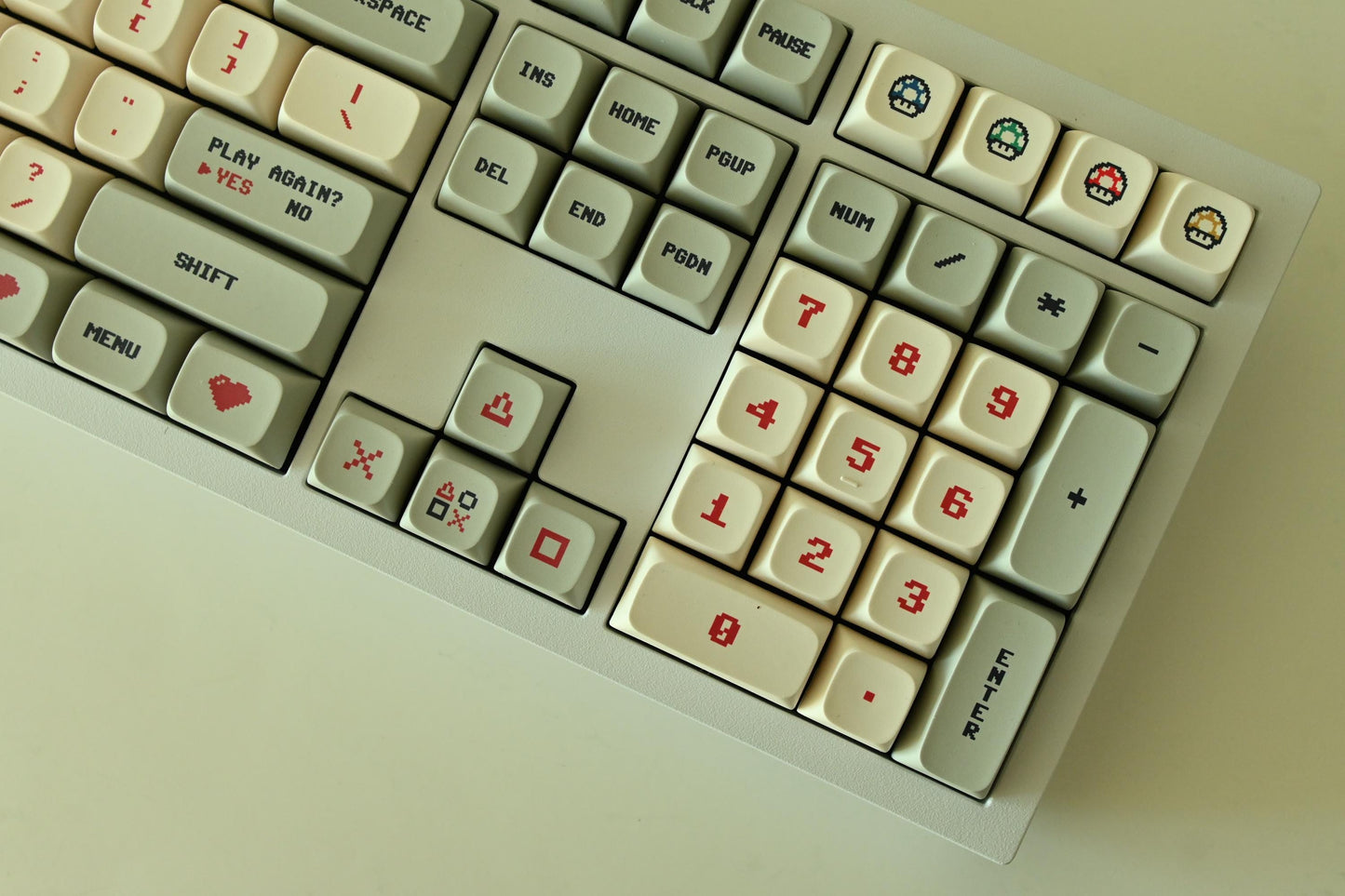 Retro Mario Video Game Keycap Set