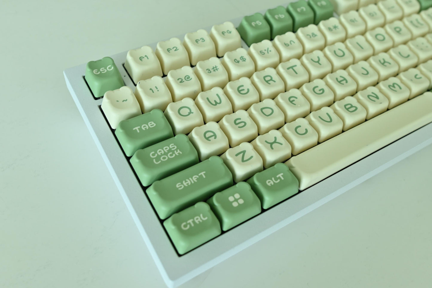 Cute Green Tea Matcha Theme Keycap Set