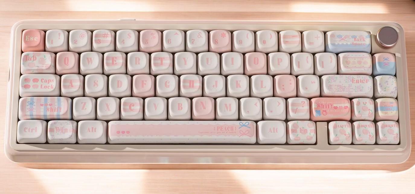 Peach Bubbles Keycap Set