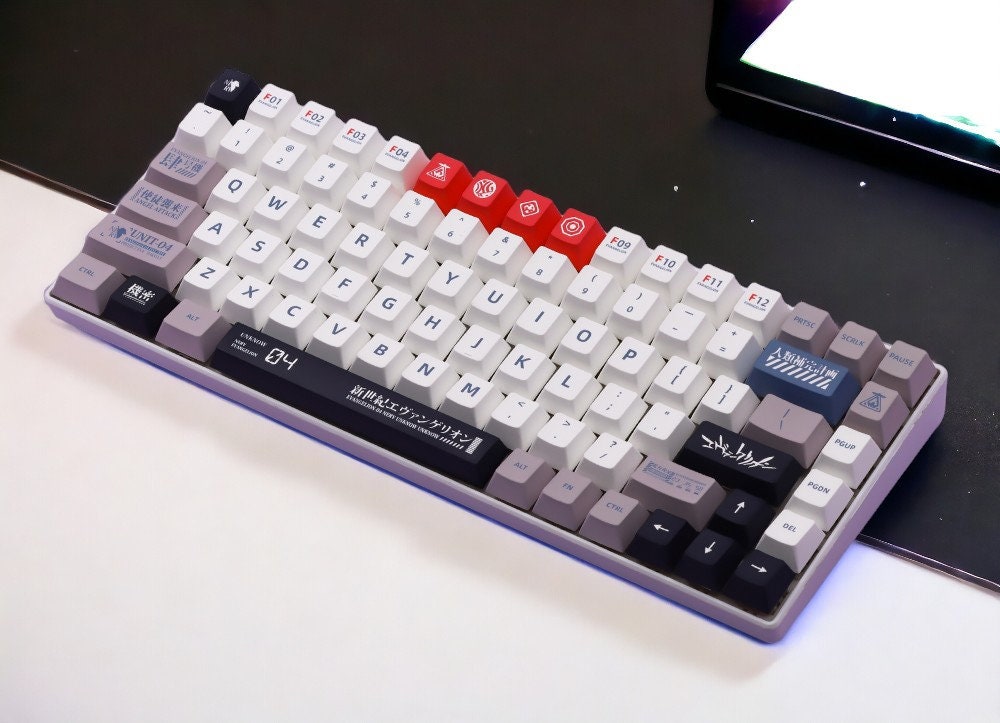 Eva Unit 04 Mecha Robot Anime Japanese Theme Keycap Set