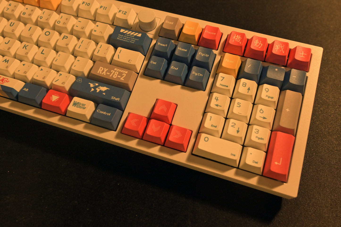 Mecha Robot Gundam Anime Keycap Set