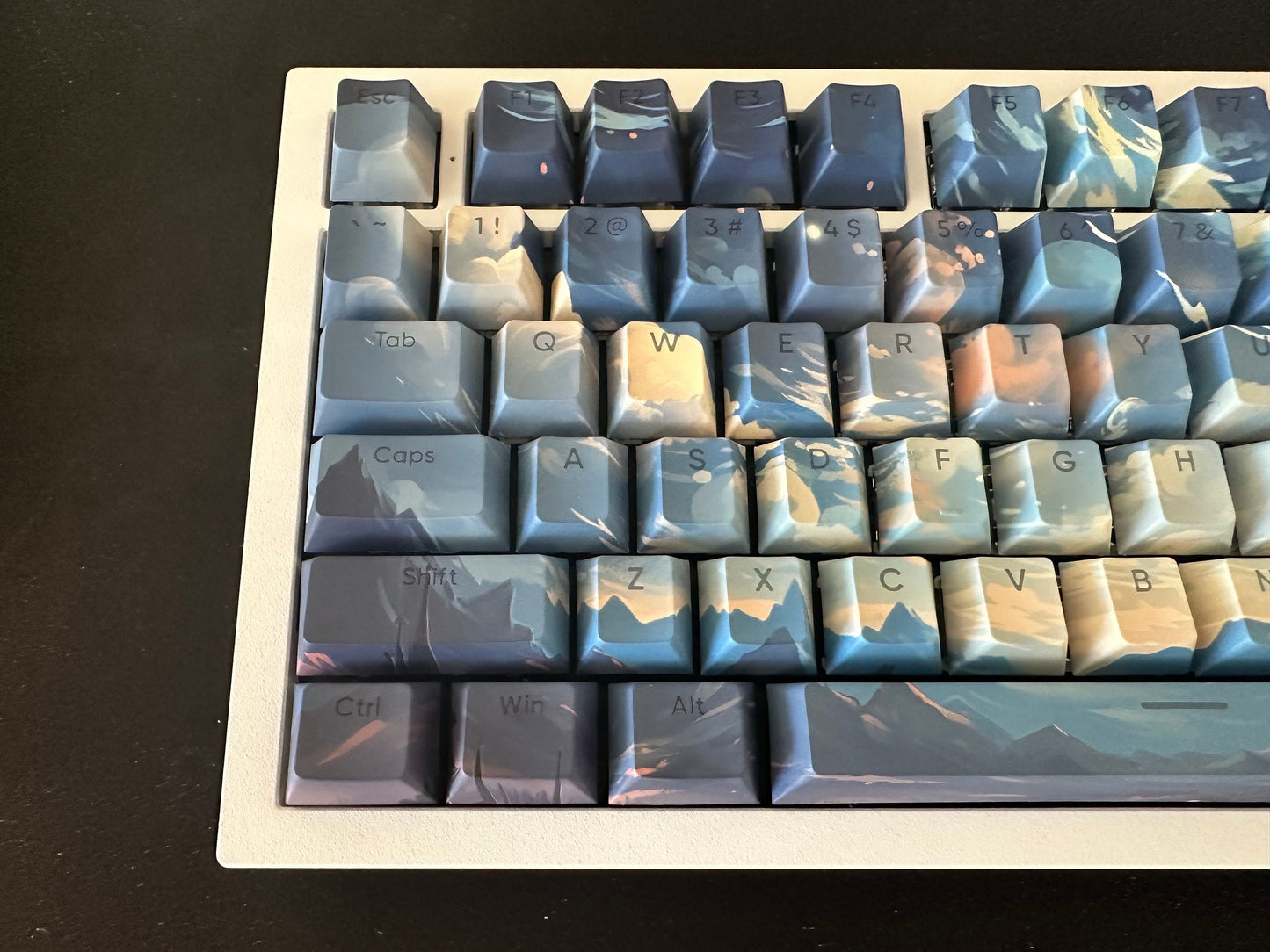 Backlit Space Night Sky Universe Theme Keycap Set