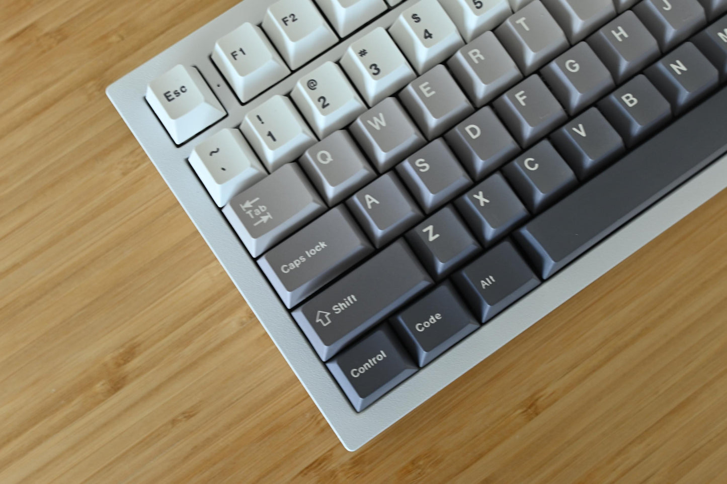 Gray Black White Gradient Keycap Set