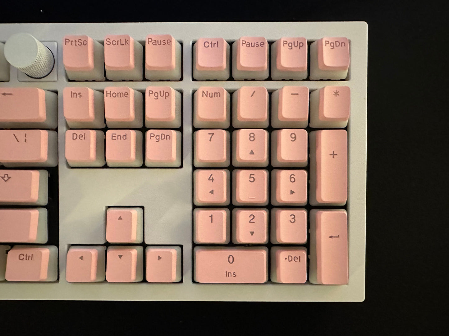 Backlit Translucent Pink Pudding Keycap Set