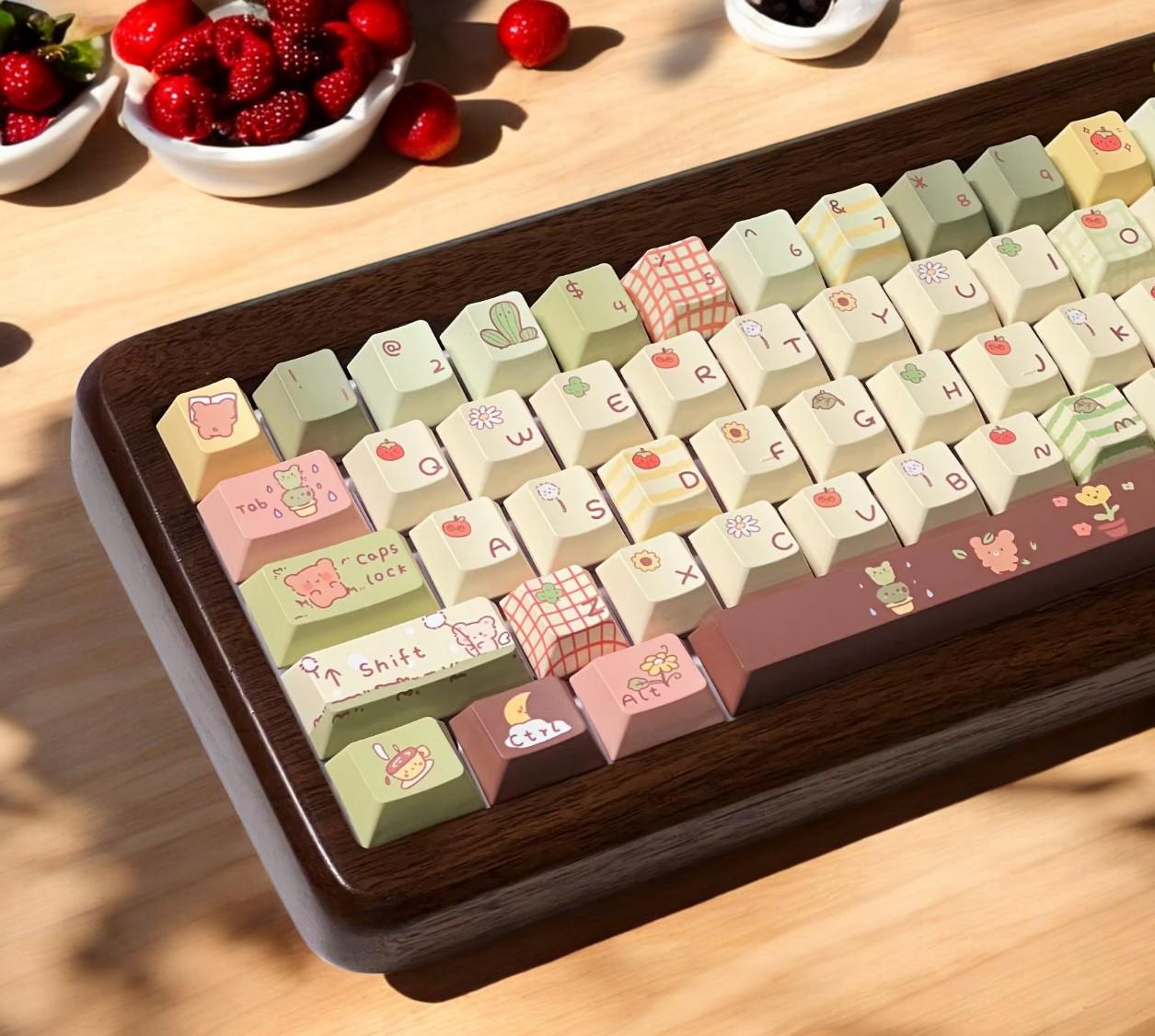 Cute Mushroom Forest Theme Keycap Set