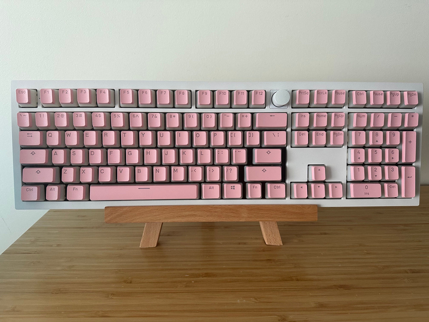 Backlit Translucent Pink Pudding Keycap Set