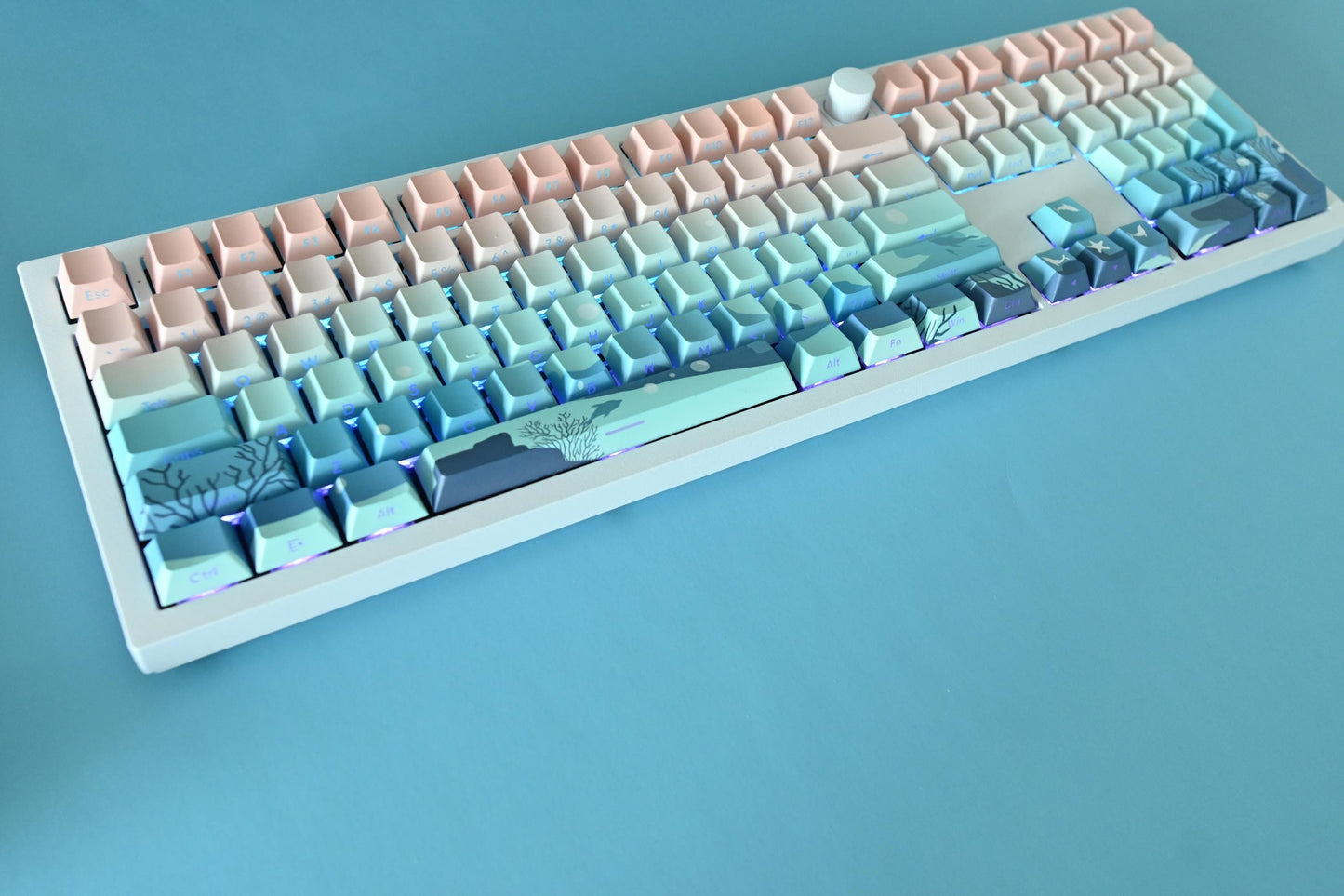 Aqua Dream Deep Ocean Theme Keycap Set