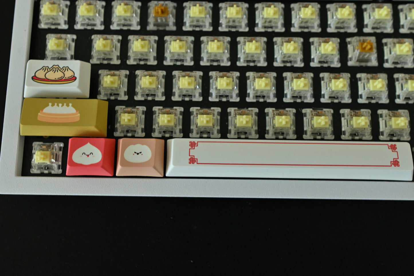 Cute Bao Dumpling Chinese Food Theme Keycaps