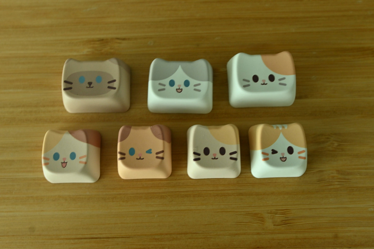 Cute Cat Head Keycaps