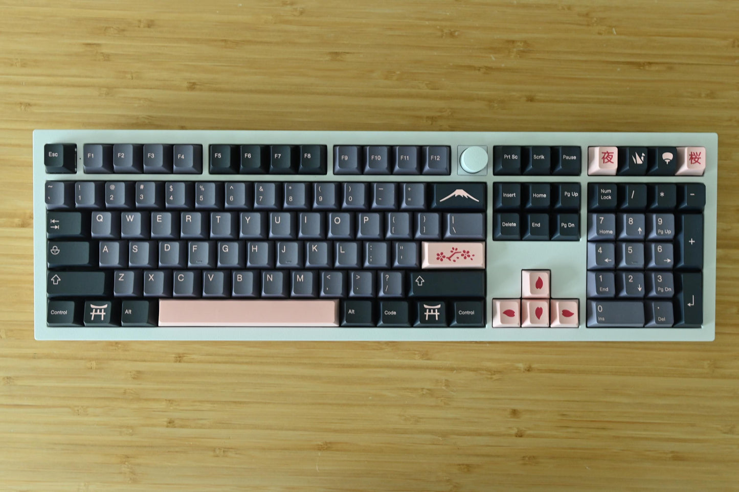 Night Sakura Japanese Theme Keycap Set