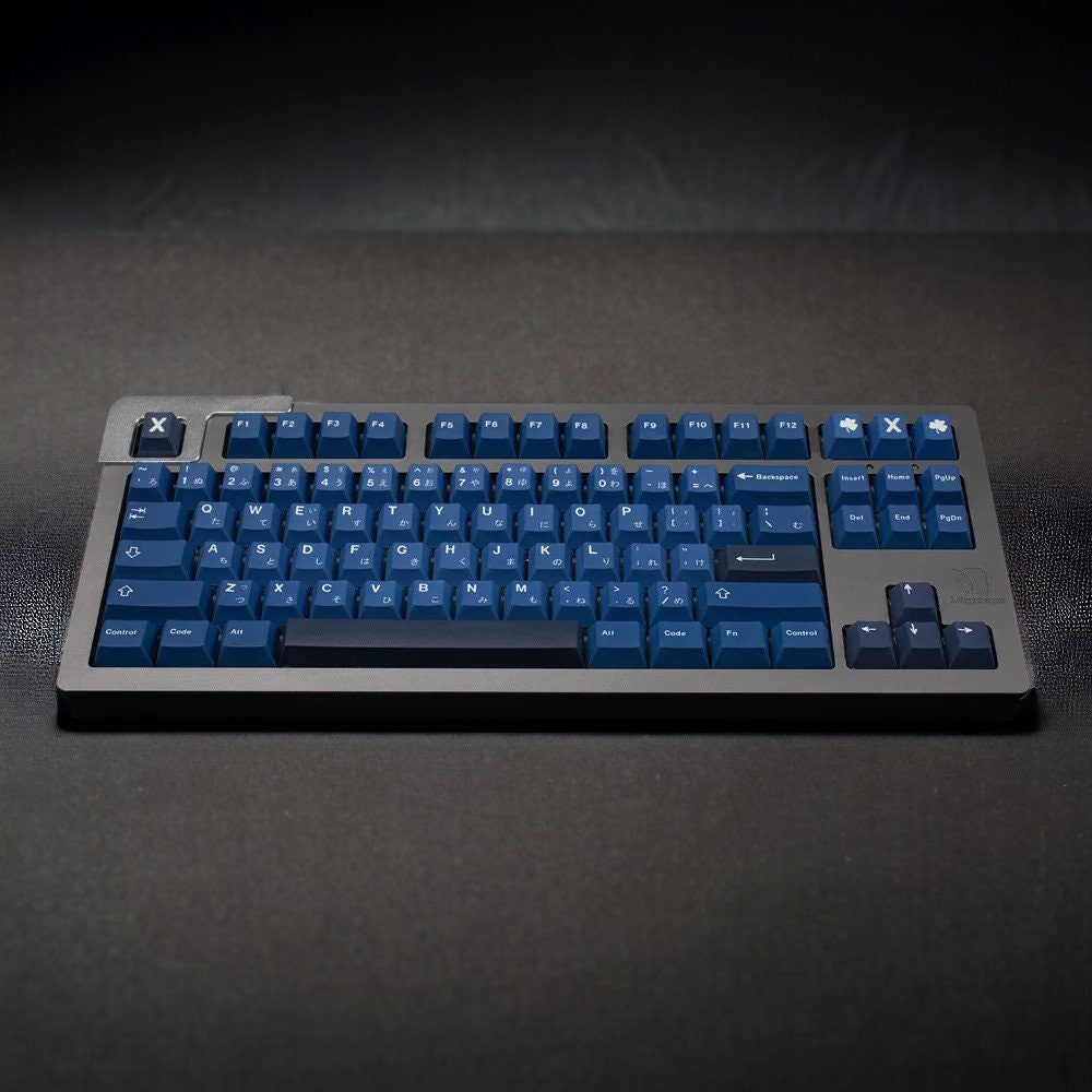 Cobalt Dark Blue Japanese Keycap Set