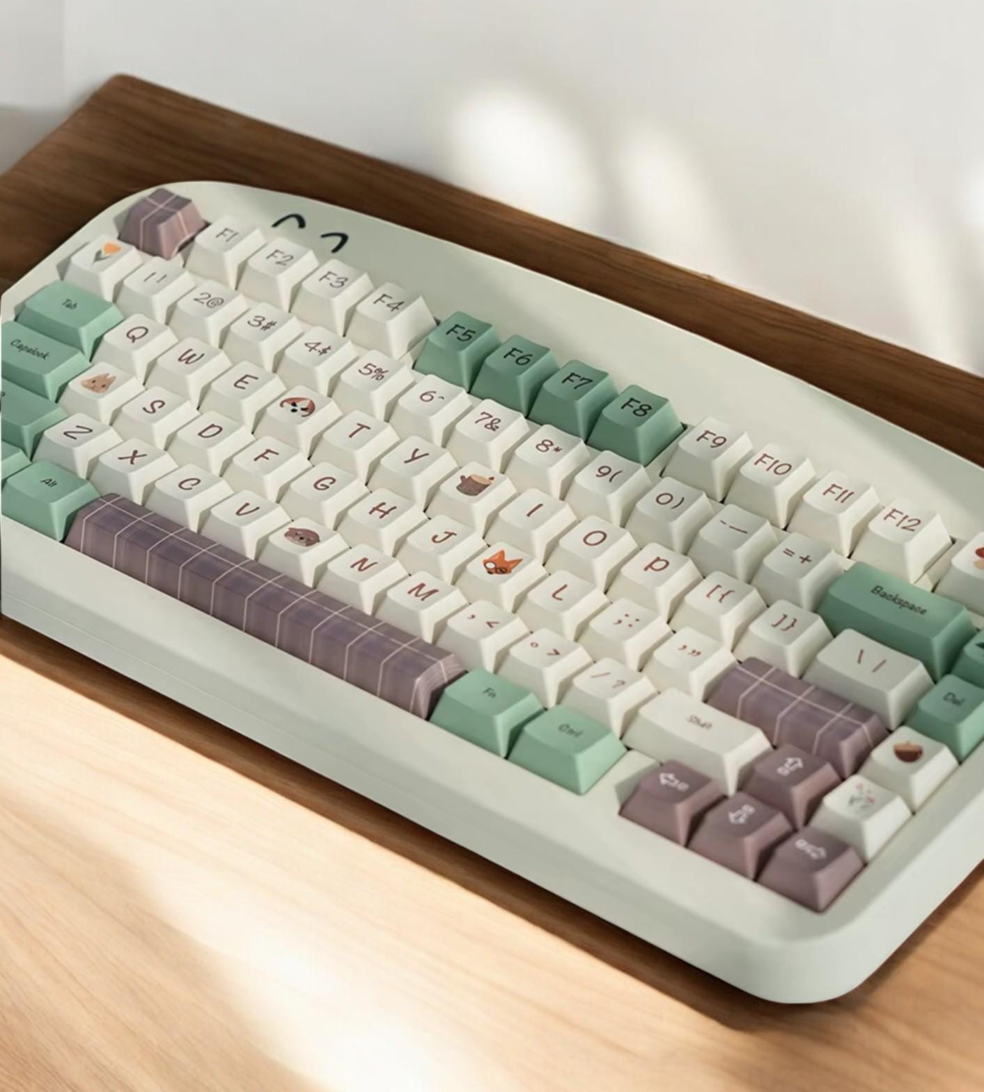 Cute Animal Forest Theme Keycap Set