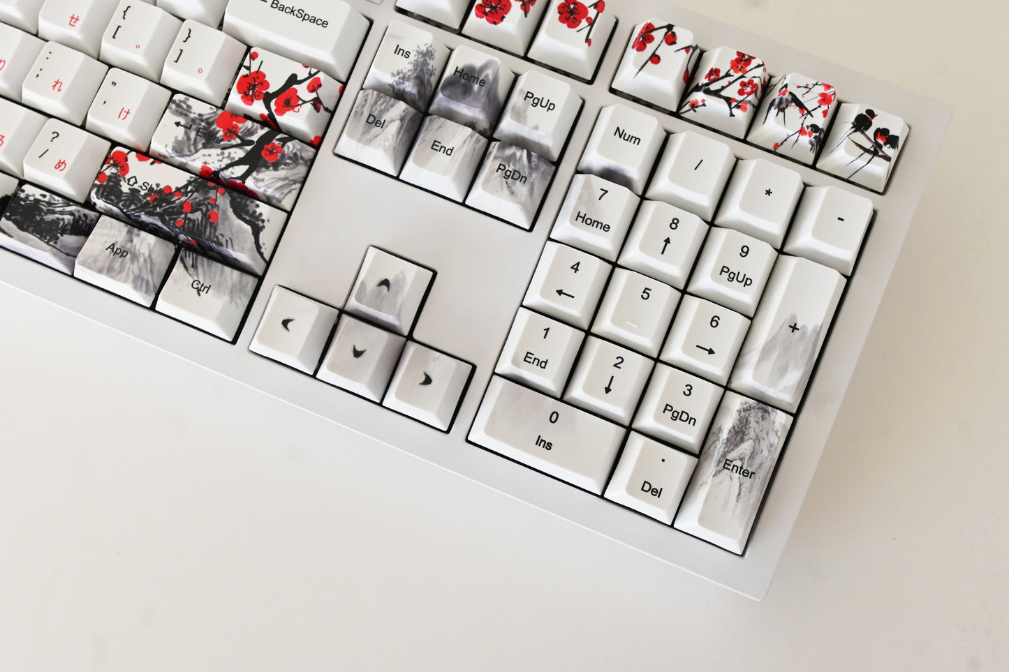 Sakura Cherry Blossom Japanese Keycap Set