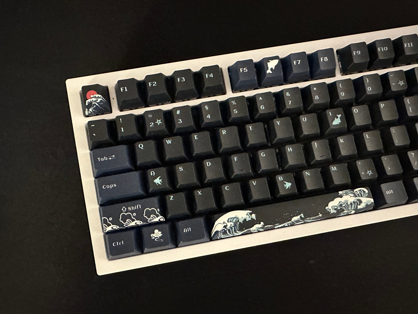 Stormy Ocean Waves Keycap Set