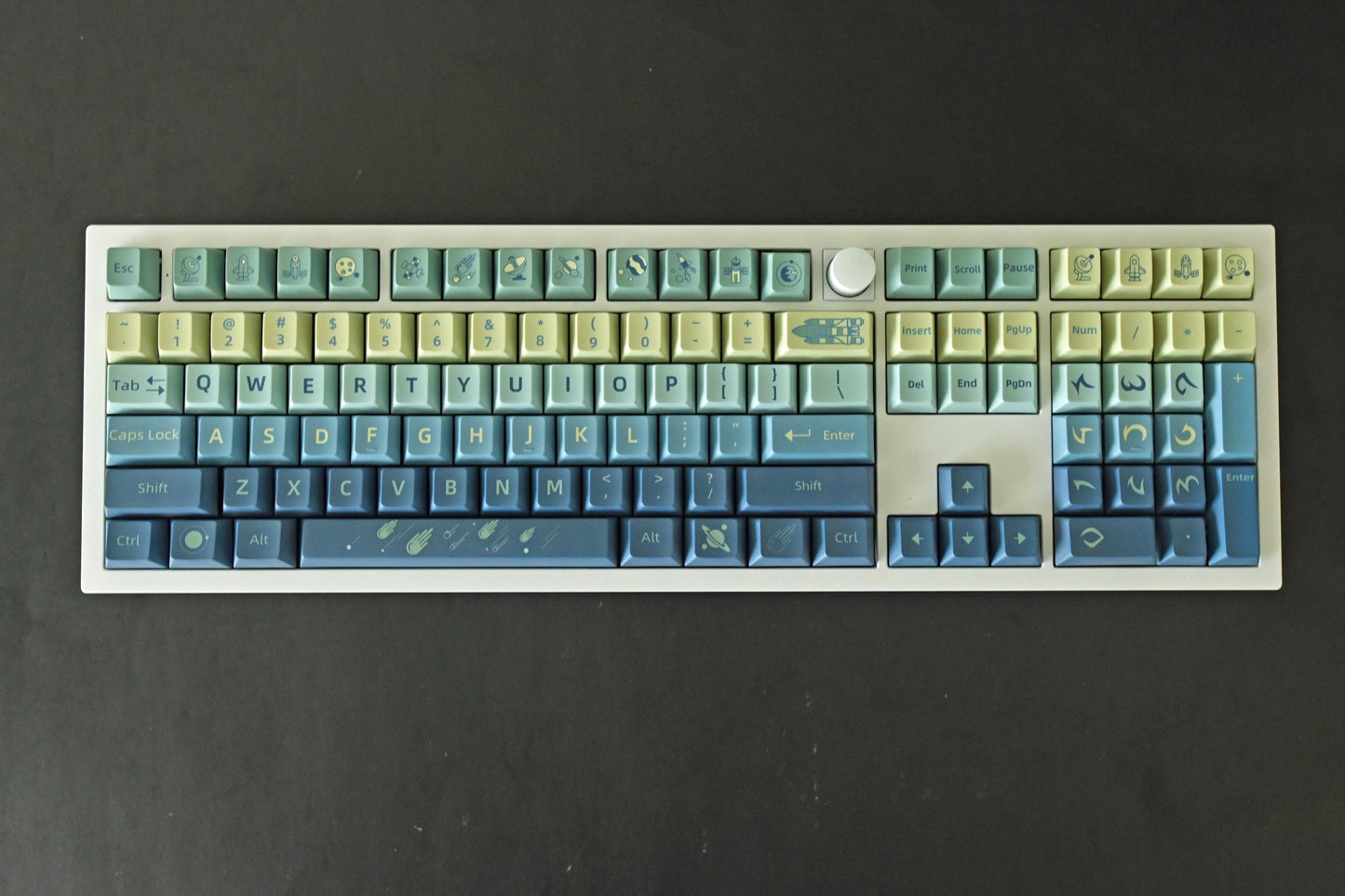 Cartoon Galaxy Gradient Keycap Set