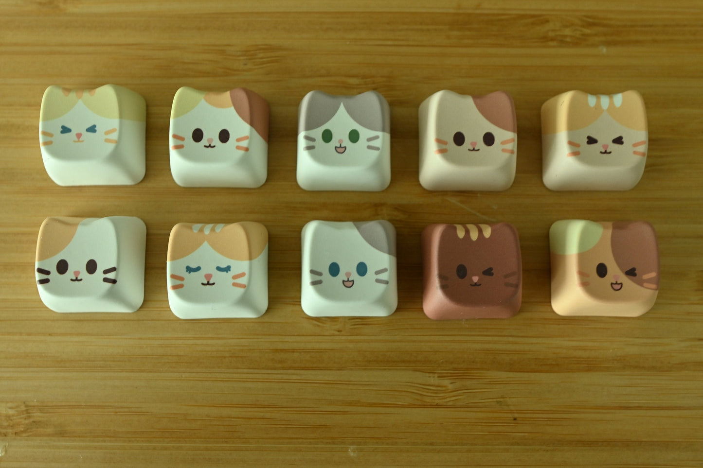 Cute Cat Head Keycaps