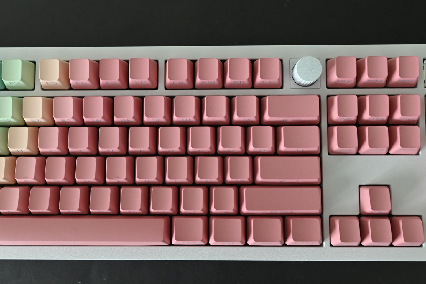 Backlit Pastel Rainbow Gradient Side Print Keycap Set