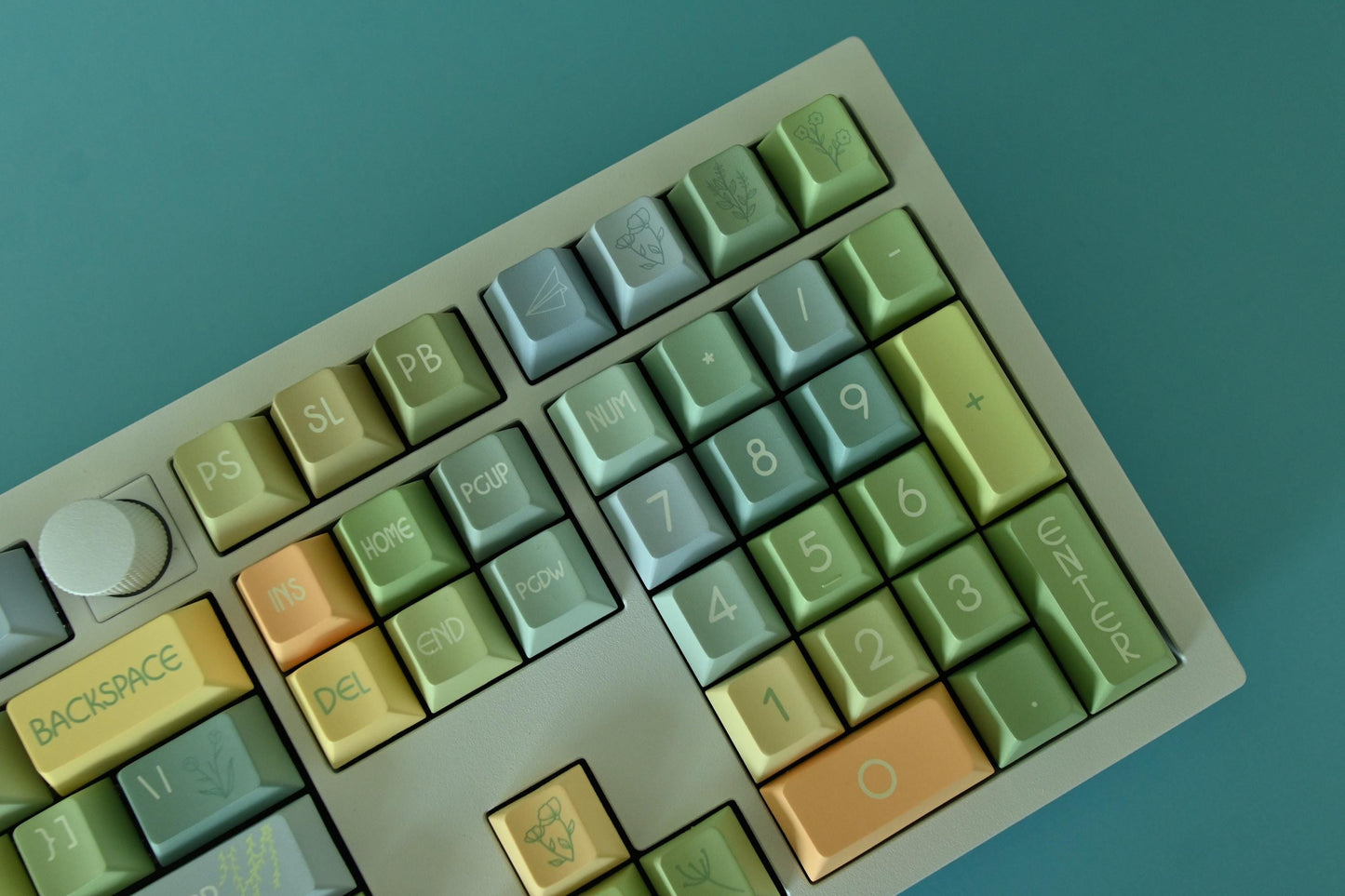 Green Garden Nature Theme Keycap Set
