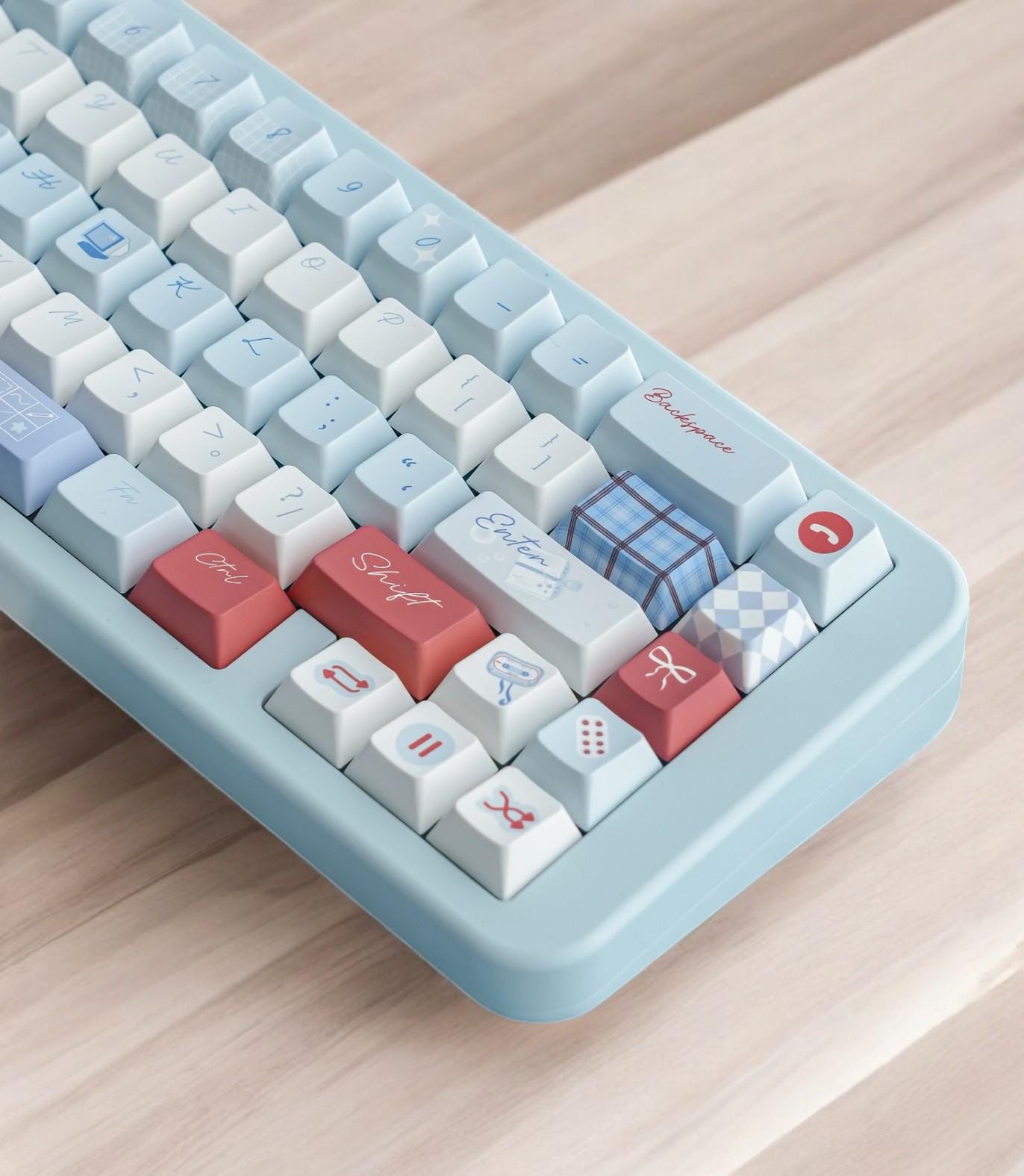 Cute Love Journal Theme Keycap Set