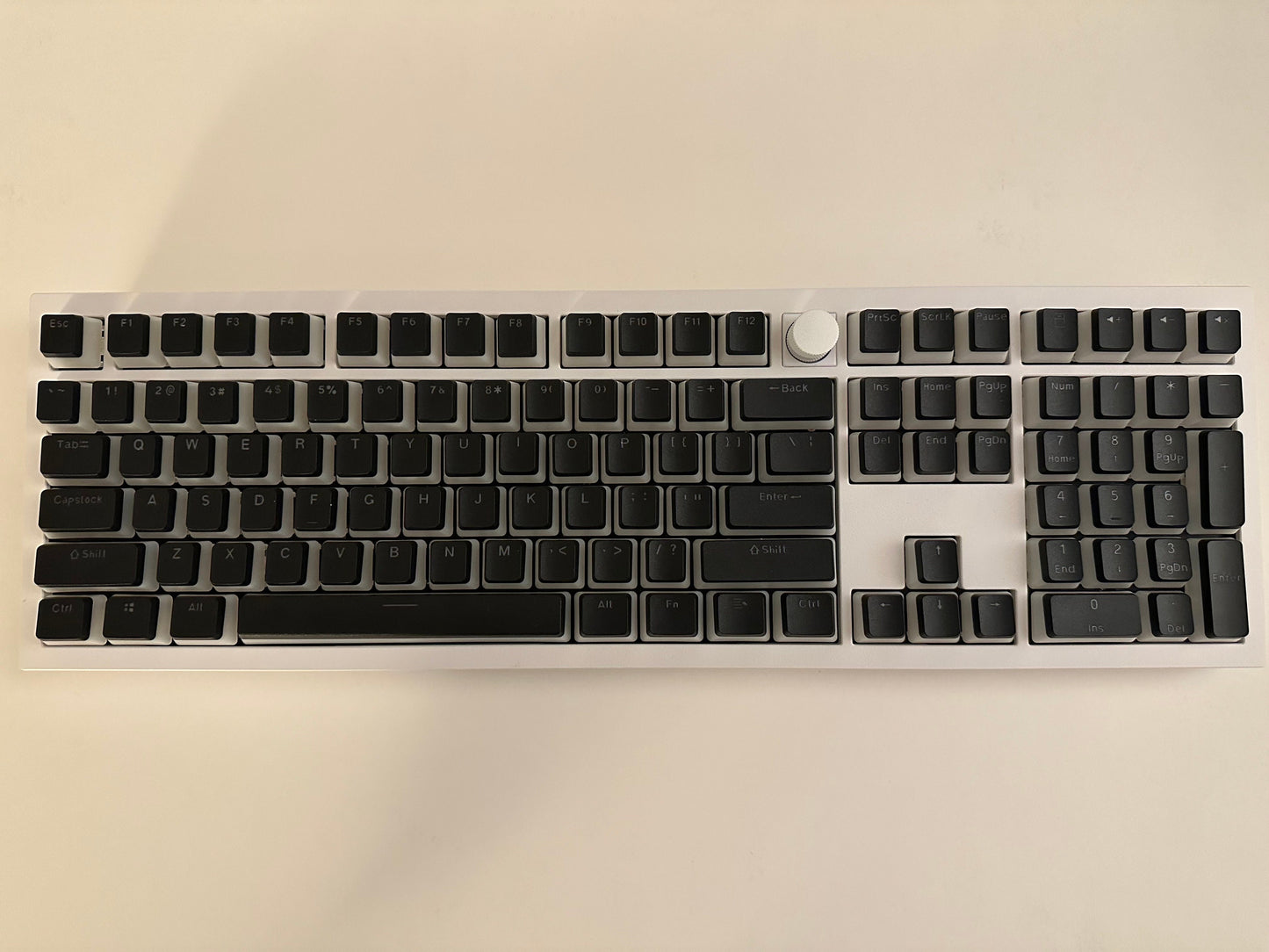 Backlit Translucent Black Pudding Theme Keycap Set
