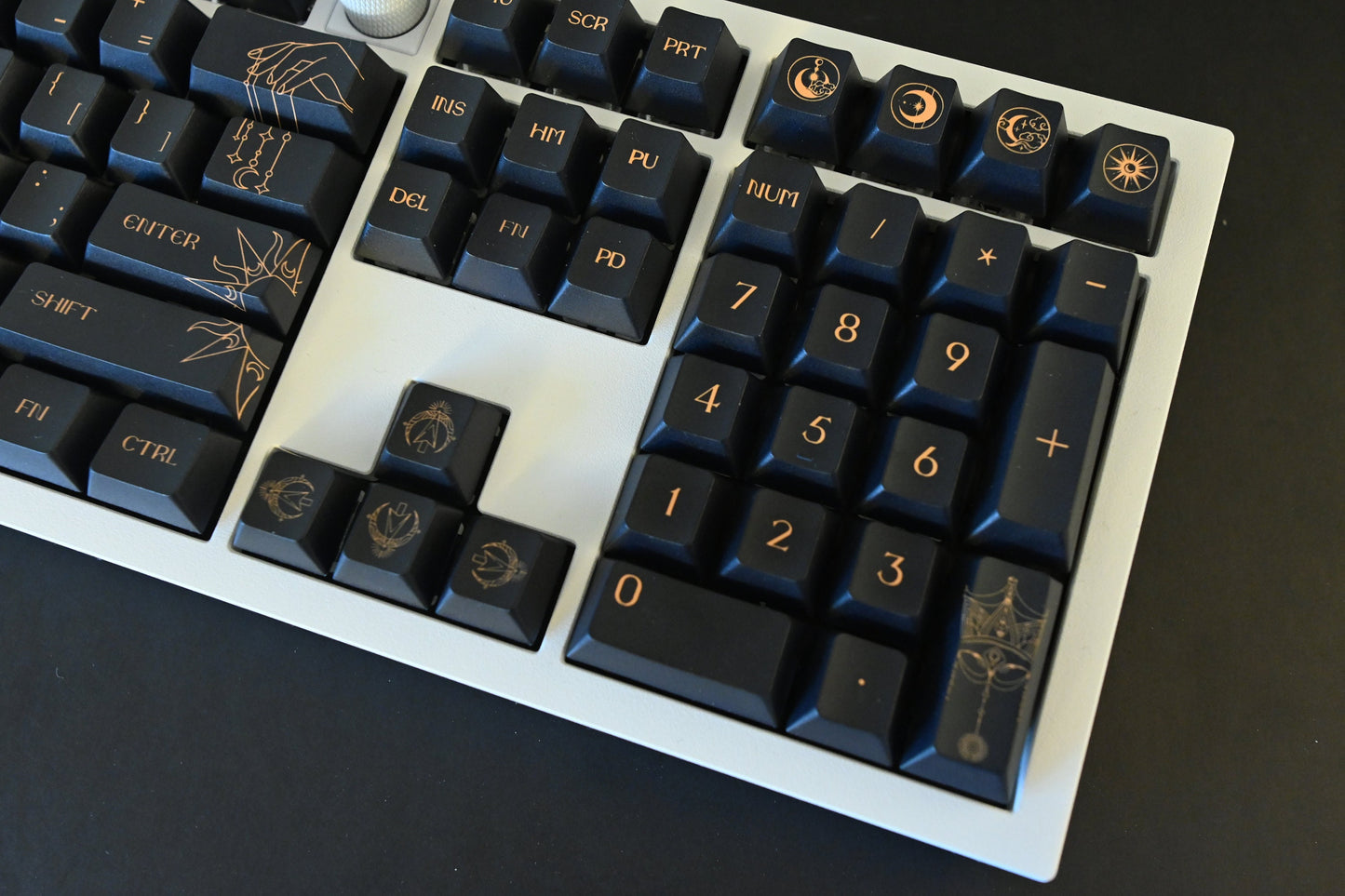 Starry Dark Night Sky Astronomy Theme Keycap Set