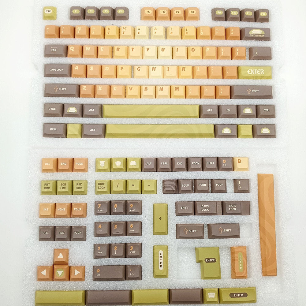 Cute Cafe Green Tea Dessert Keycap Set