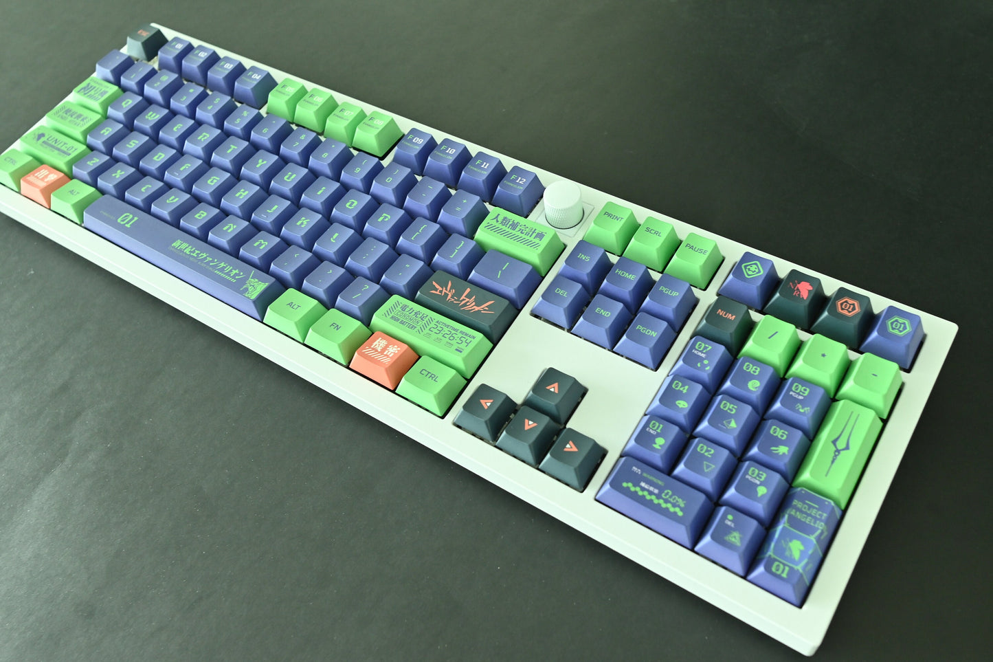 Eva Unit 01 Mecha Robot Japanese Anime Theme Keycap Set