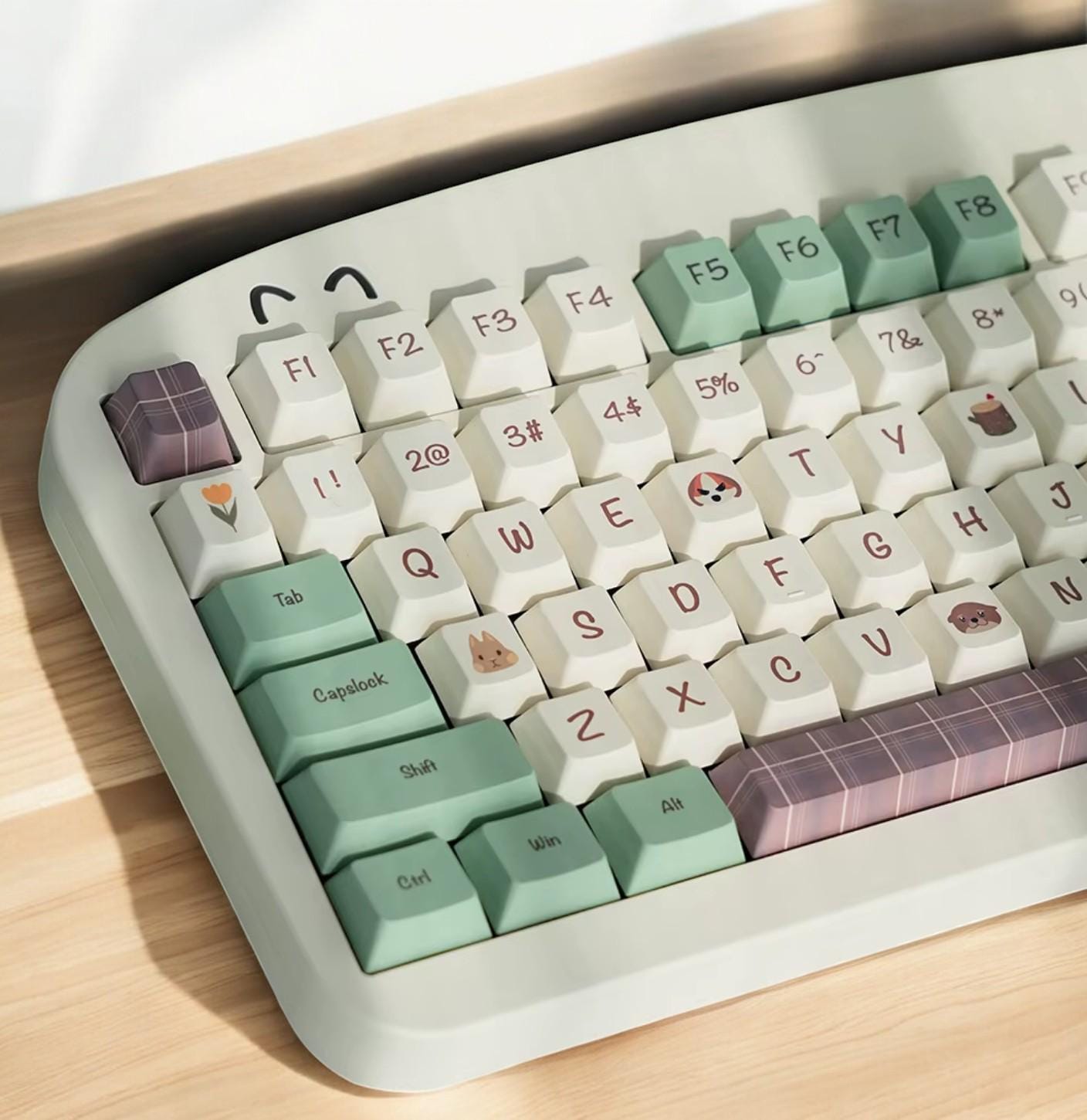 Cute Animal Forest Theme Keycap Set