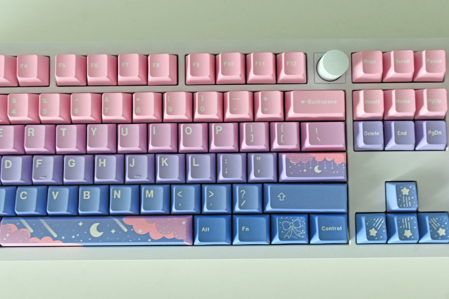 Pink Fairy Moon Theme Keycap Set