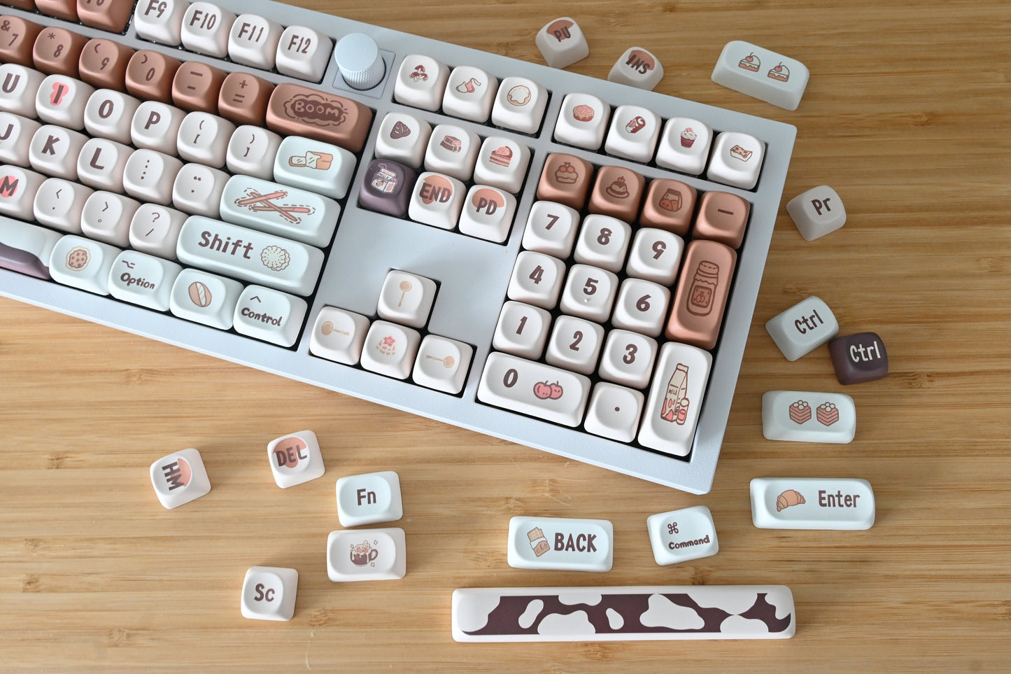 Cute Coffee Chocolate Cafe Keycap Set