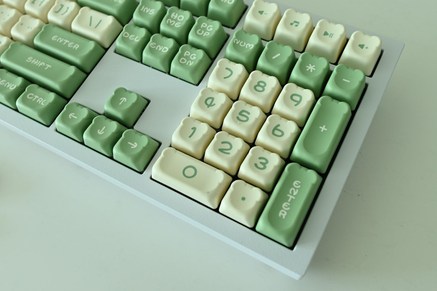 Cute Green Tea Matcha Theme Keycap Set