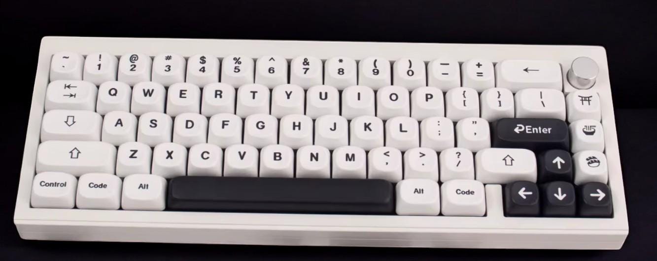 Black and White Japan Theme Keycap Set (German Layout)