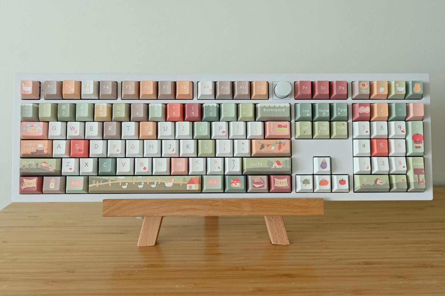 Cute Animal Farm Harvest Children Theme Keycap Set