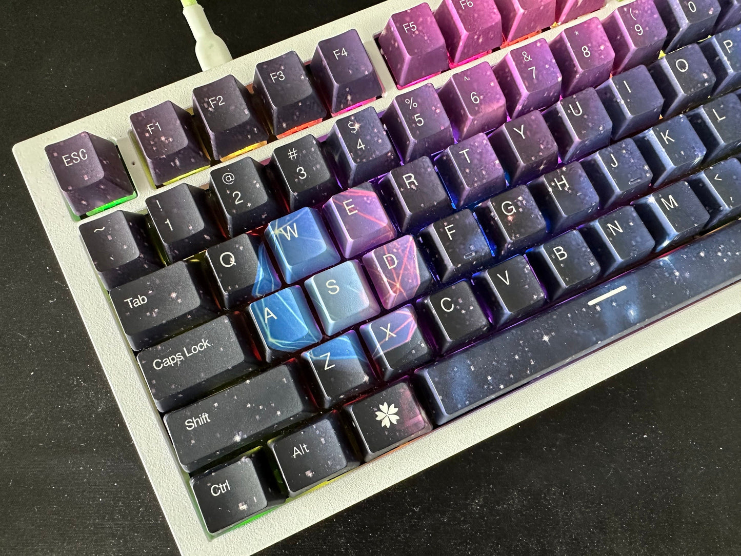 Starry Dark Night Sky Dream Keycap Set