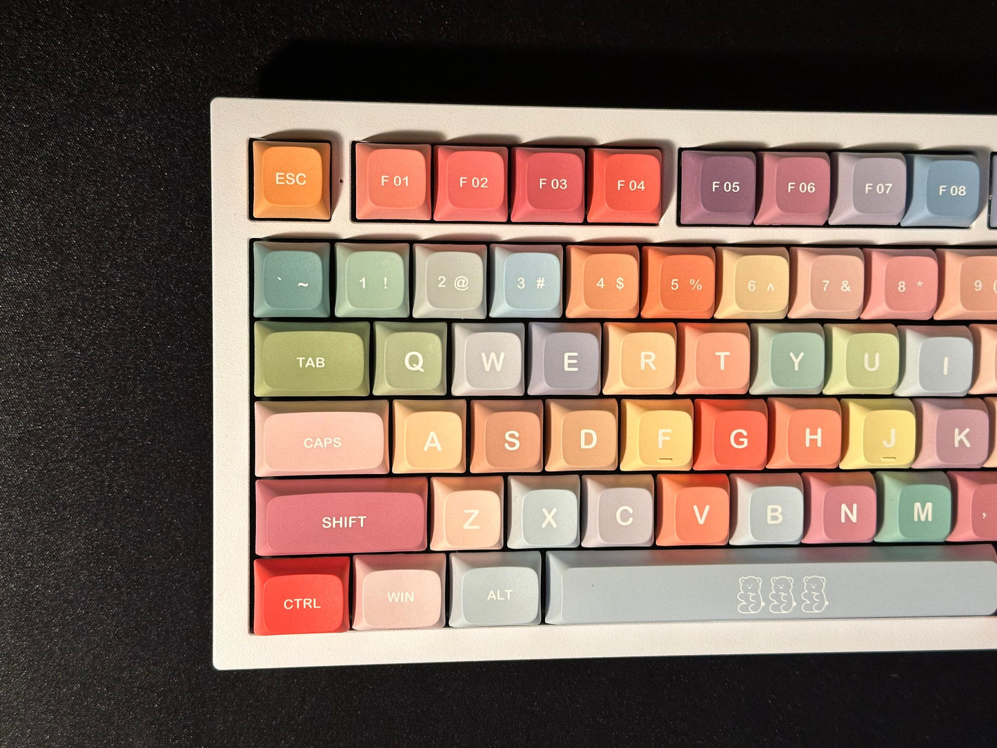 Cute Rainbow Candy Keycap Set