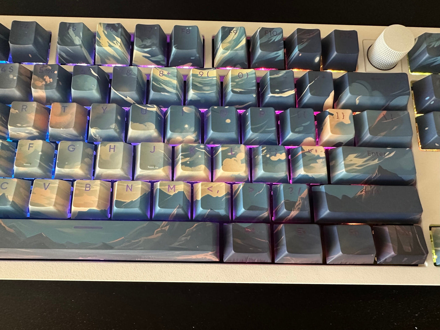 Backlit Space Night Sky Universe Theme Keycap Set
