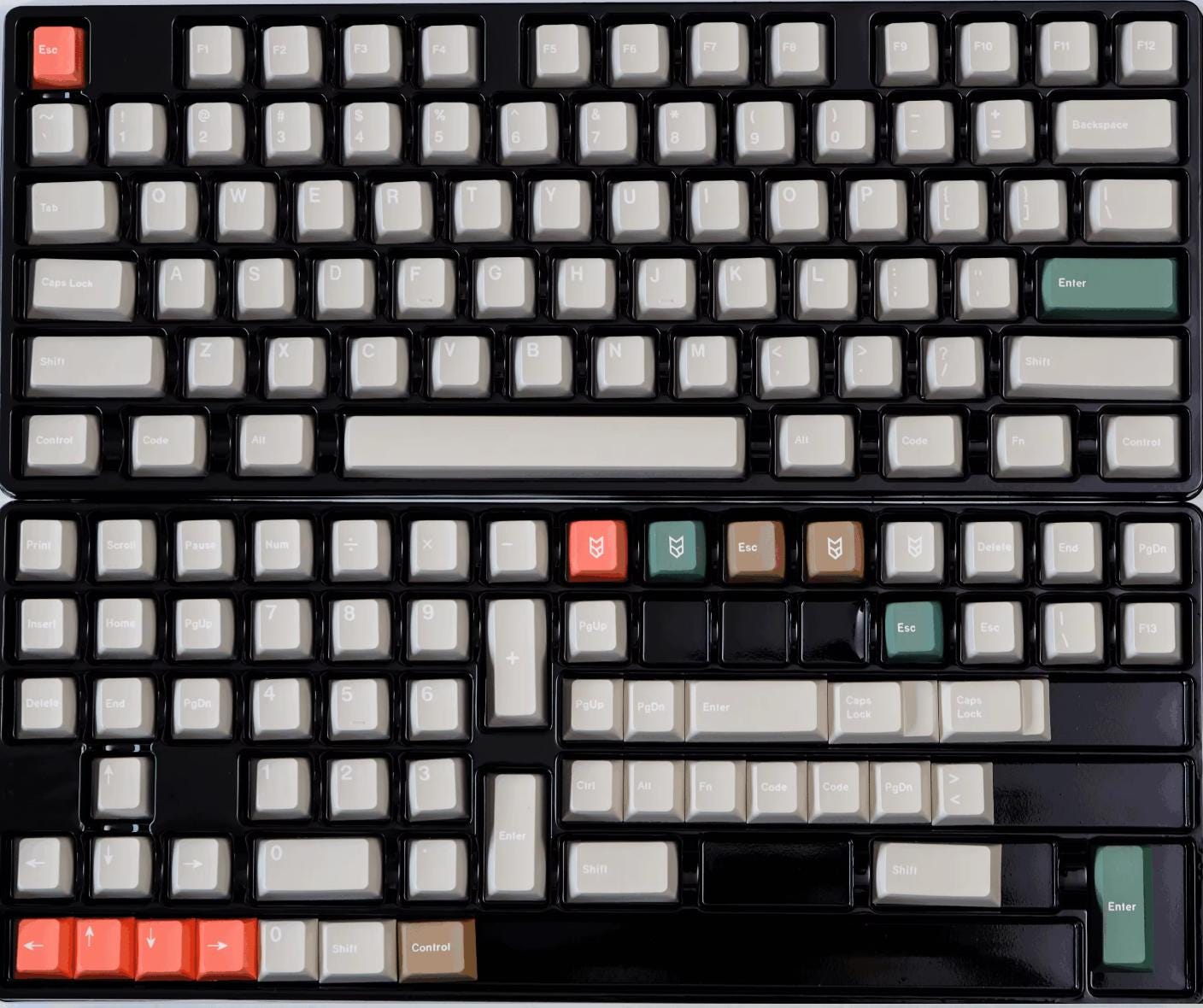White Marble Stone Theme Keycap Set